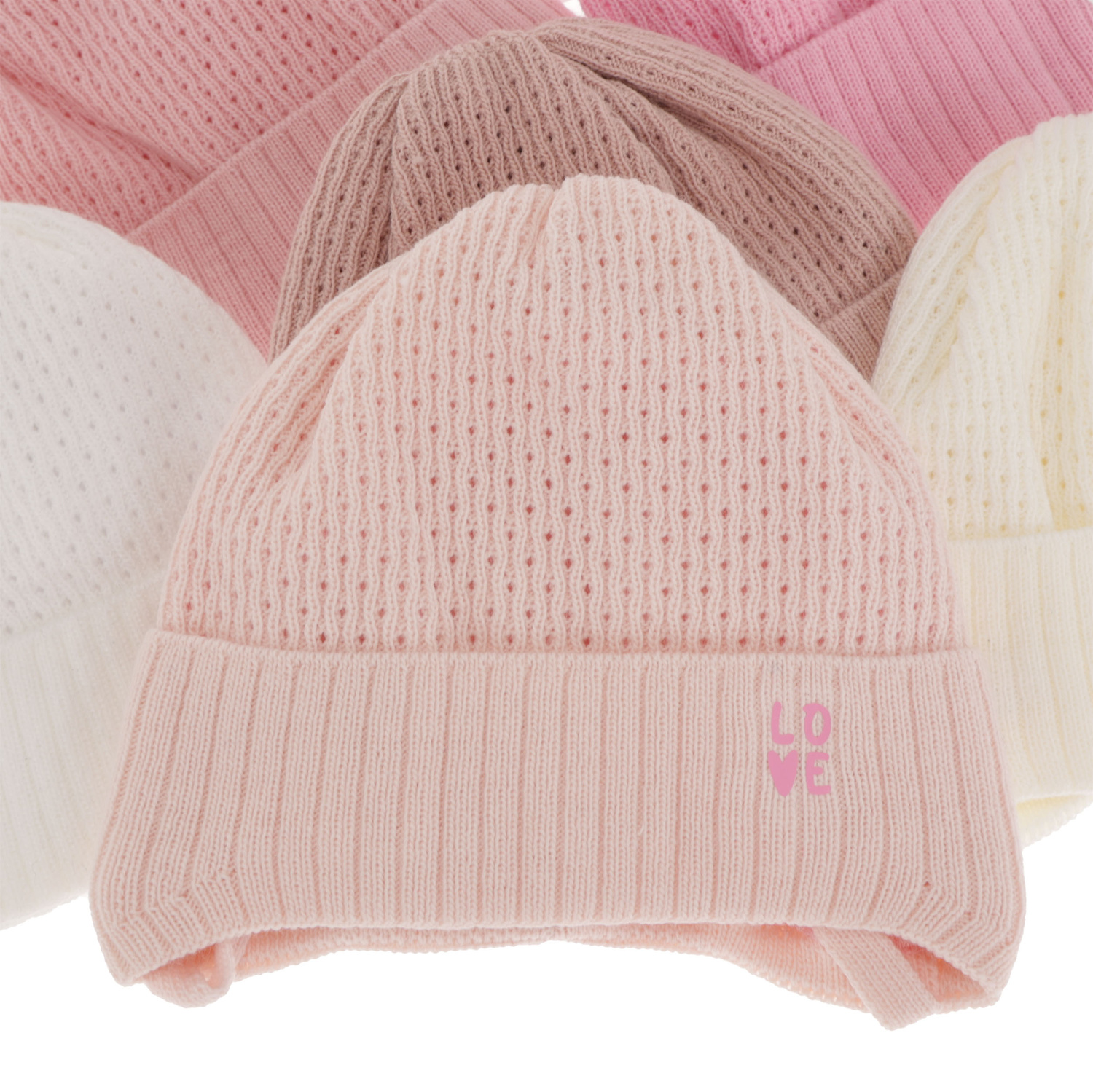 Bonnet automne/printemps fille, rose, avec liens, Camilla