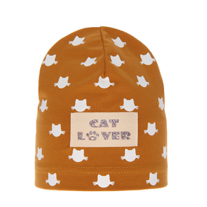 Bonnet automne/printemps fille, miel, coton, Lewia