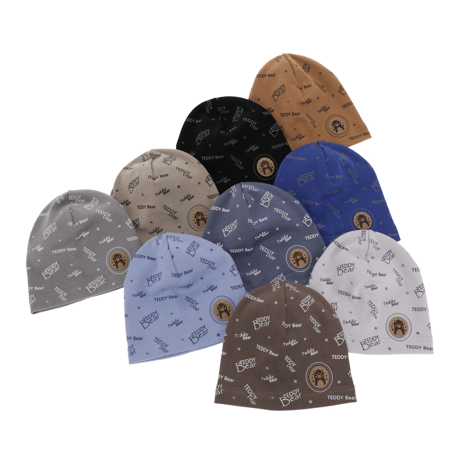 Bonnet automne/printemps garçon, brun, Tedi