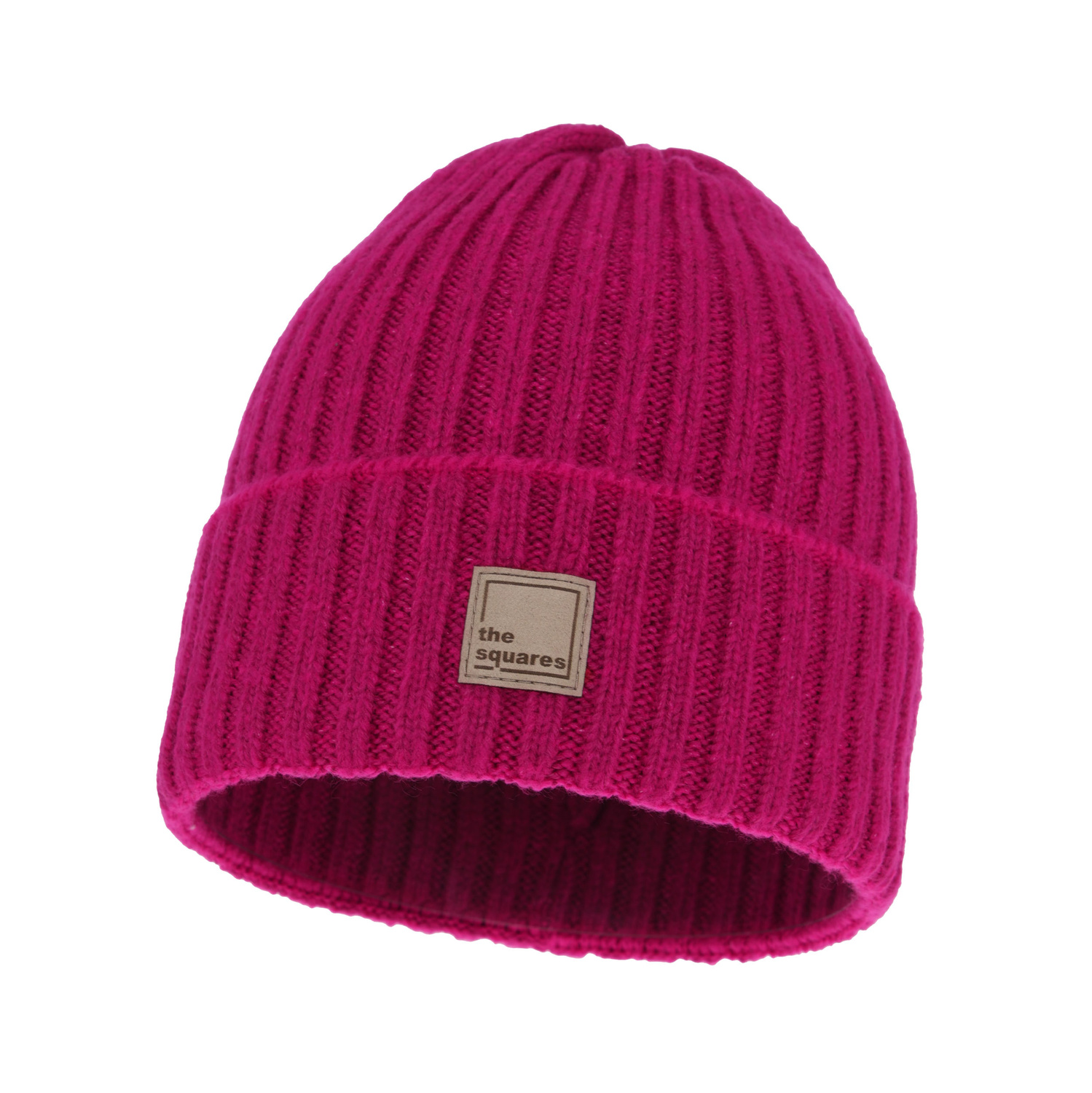 Bonnet d'hiver femme, rose, avec laine mérinos, Benedetta