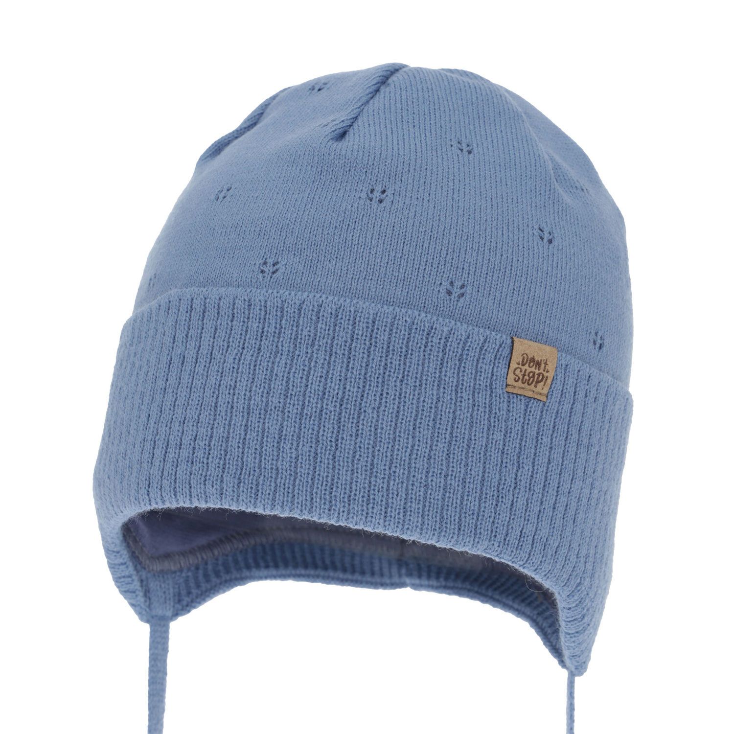 Bonnet automne/printemps garçon, bleu, avec liens, Leif