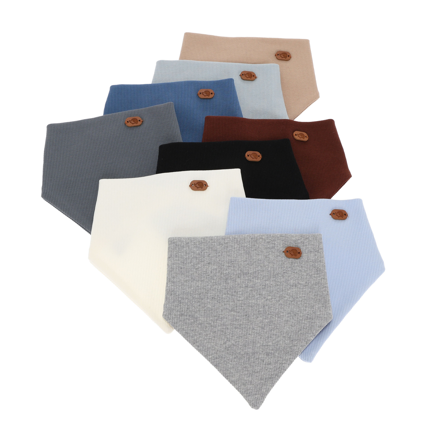 Tour de cou automne/printemps garçon, beige, en coton Lucent