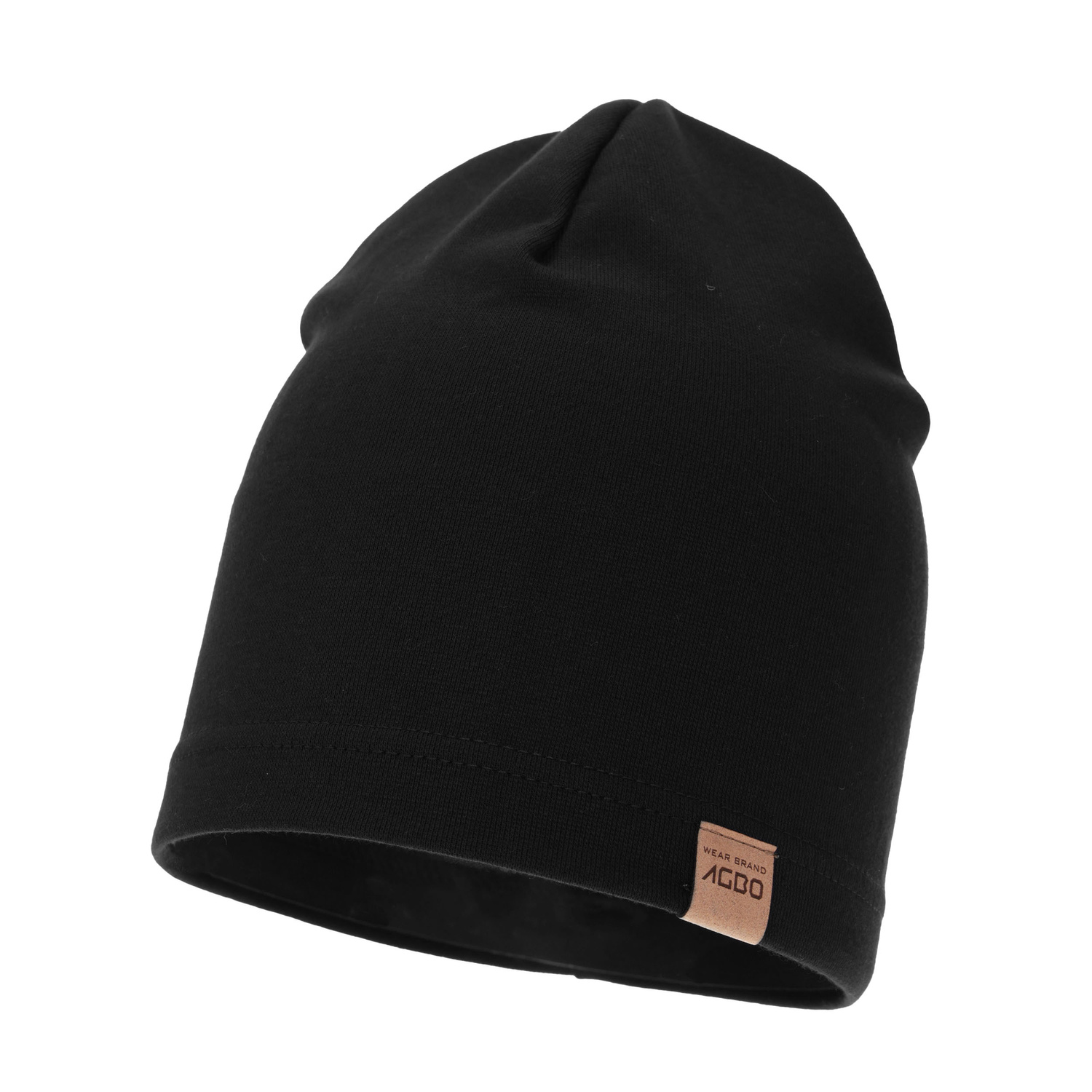 Bonnet automne/printemps homme, noir, en coton, Bremus