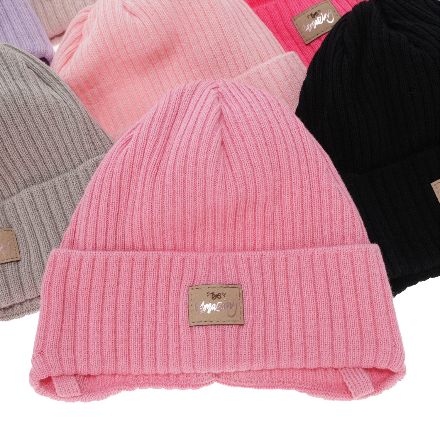 Bonnet automne/printemps fille, rose, avec liens, avec coton, Tindra