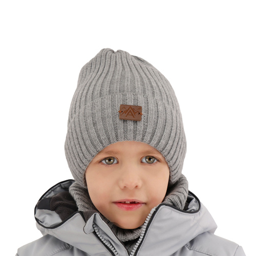 Ensemble d'hiver garçon: bonnet et snood, bleu, Fargo
