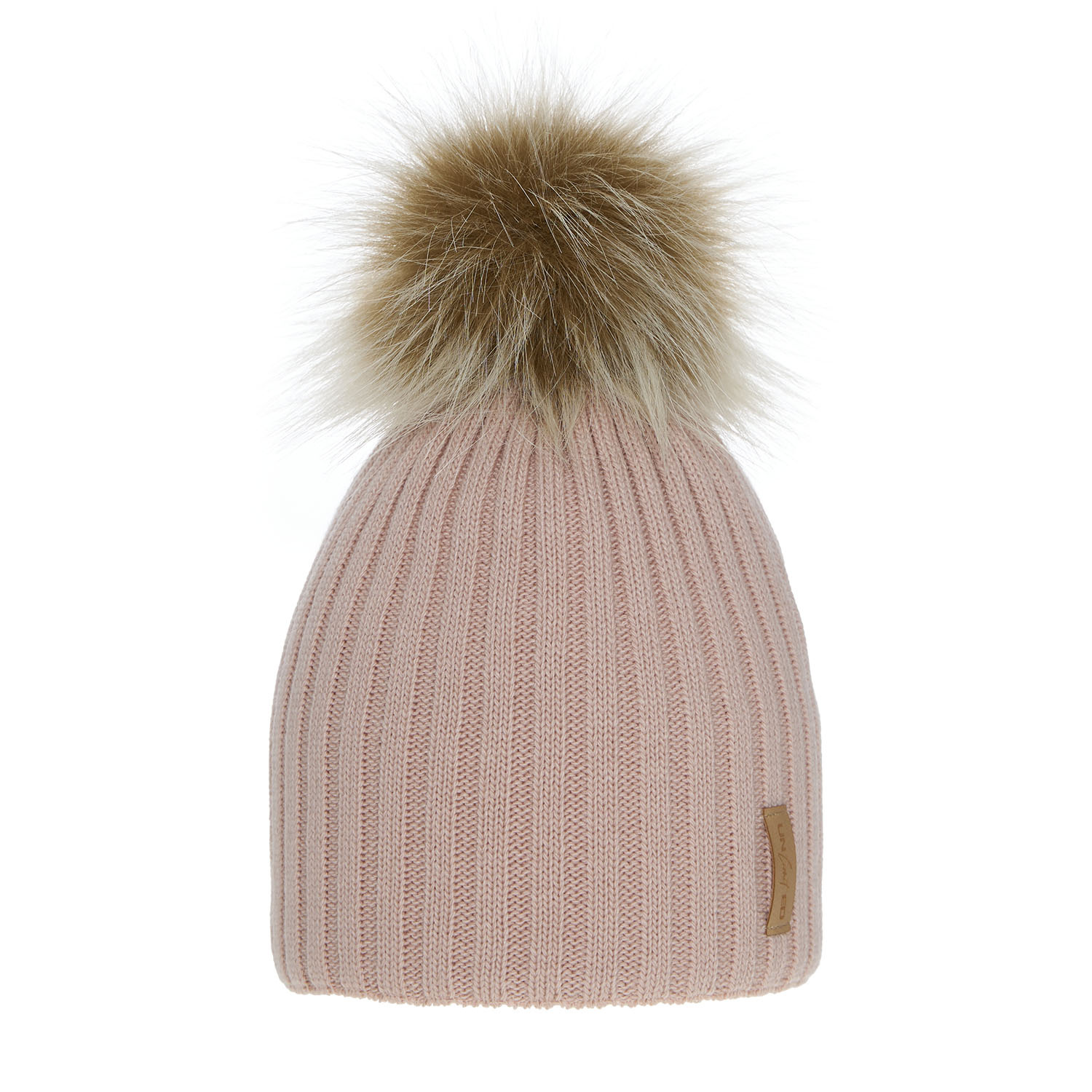 Bonnet d'hiver fille, rose, avec pompon, Werbena