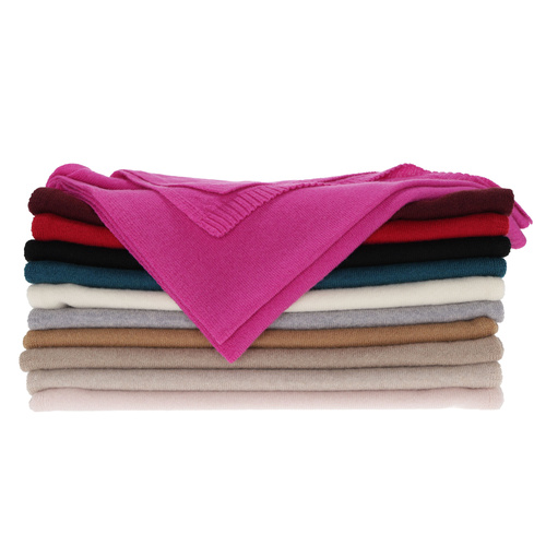 Écharpe d'hiver femme, beige, laine mérinos avec cachemire, Irenia