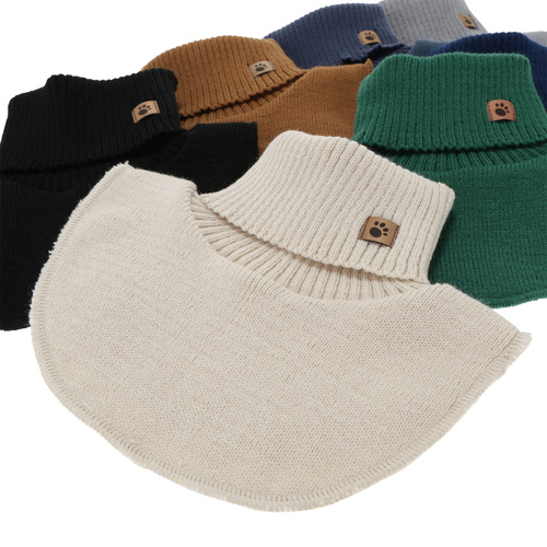 Tour de cou indépendant (doublé de polaire) d'hiver garçon, beige, Lamor