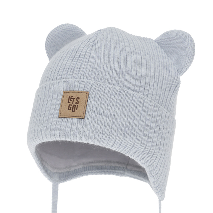 Bonnet à oreilles d'automne, de printemps pour garçon, bleu clair Dewin