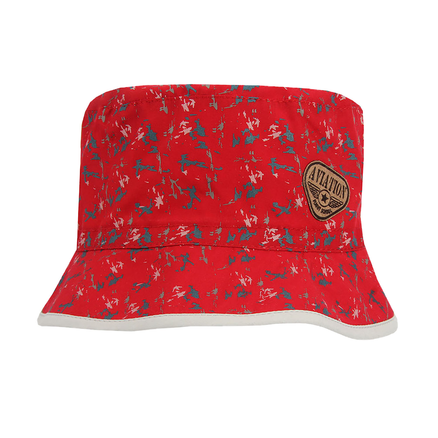 Chapeau garçon, automne/printemps, rouge, en coton, Aviation