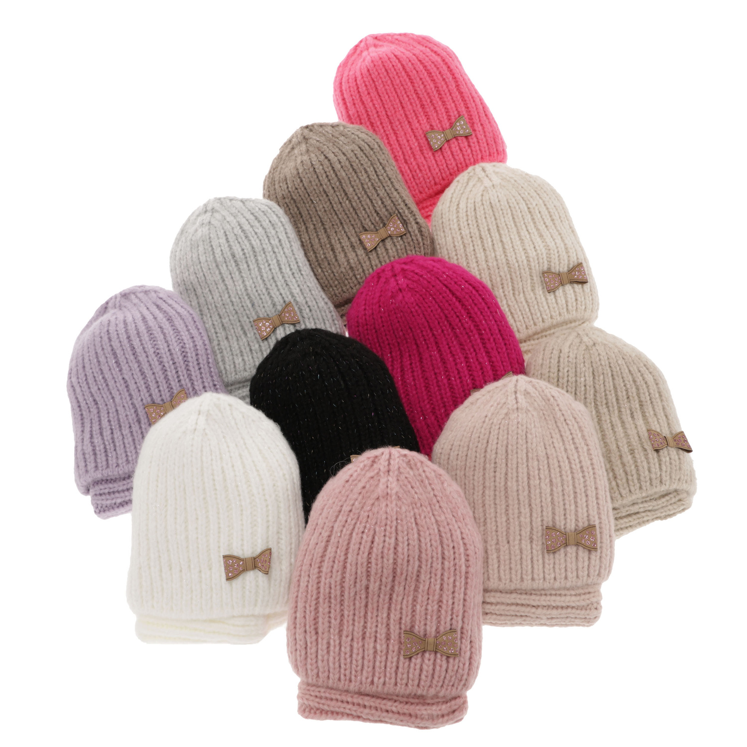 Ensemble d'hiver fille: bonnet et snood, violet, Ingrid