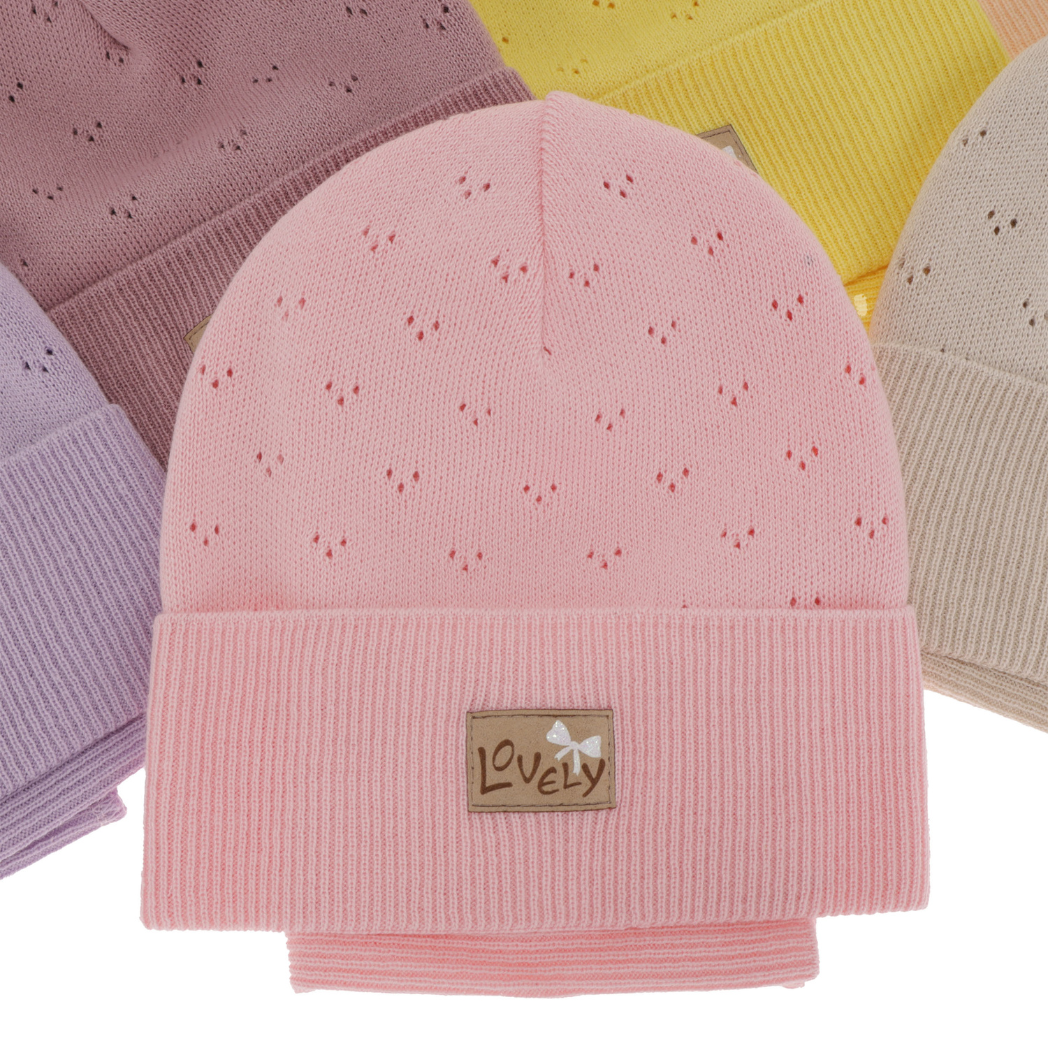 Ensemble automne/printemps fille: bonnet et snood, avec coton, violet, Alisa