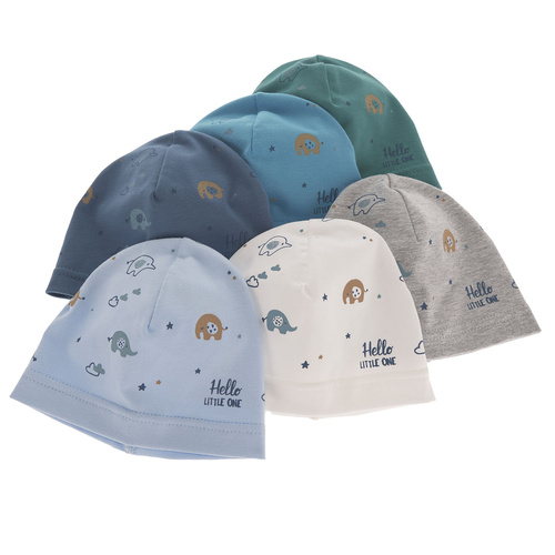 Bonnet automne/printemps garçon, vert émeraude, en coton, Afil