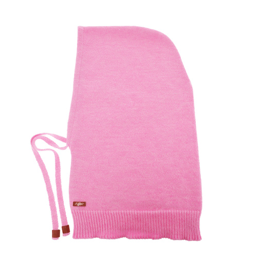 Cagoule d'hiver femme, rose, avec laine mérinos, Elizabeth