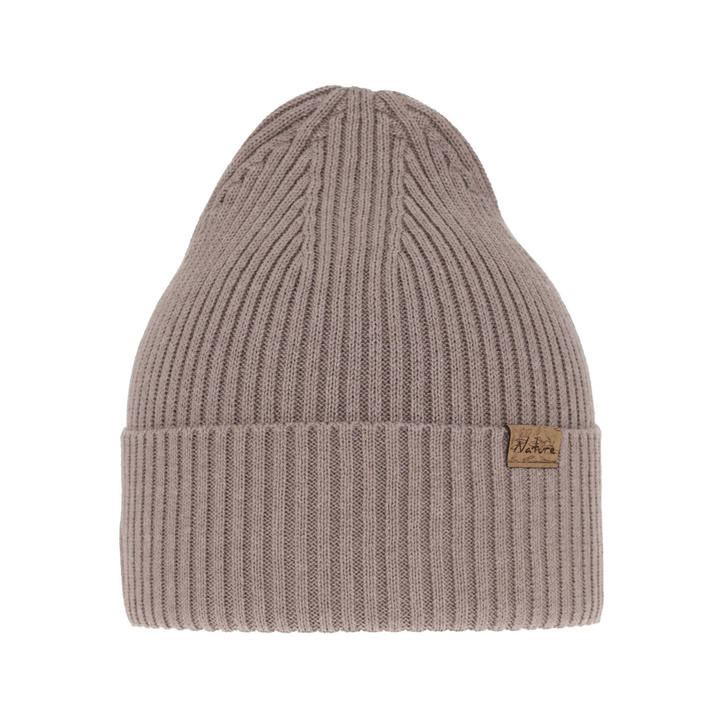 Beret d'hiver, printemps, avec coton, beige, Messina
