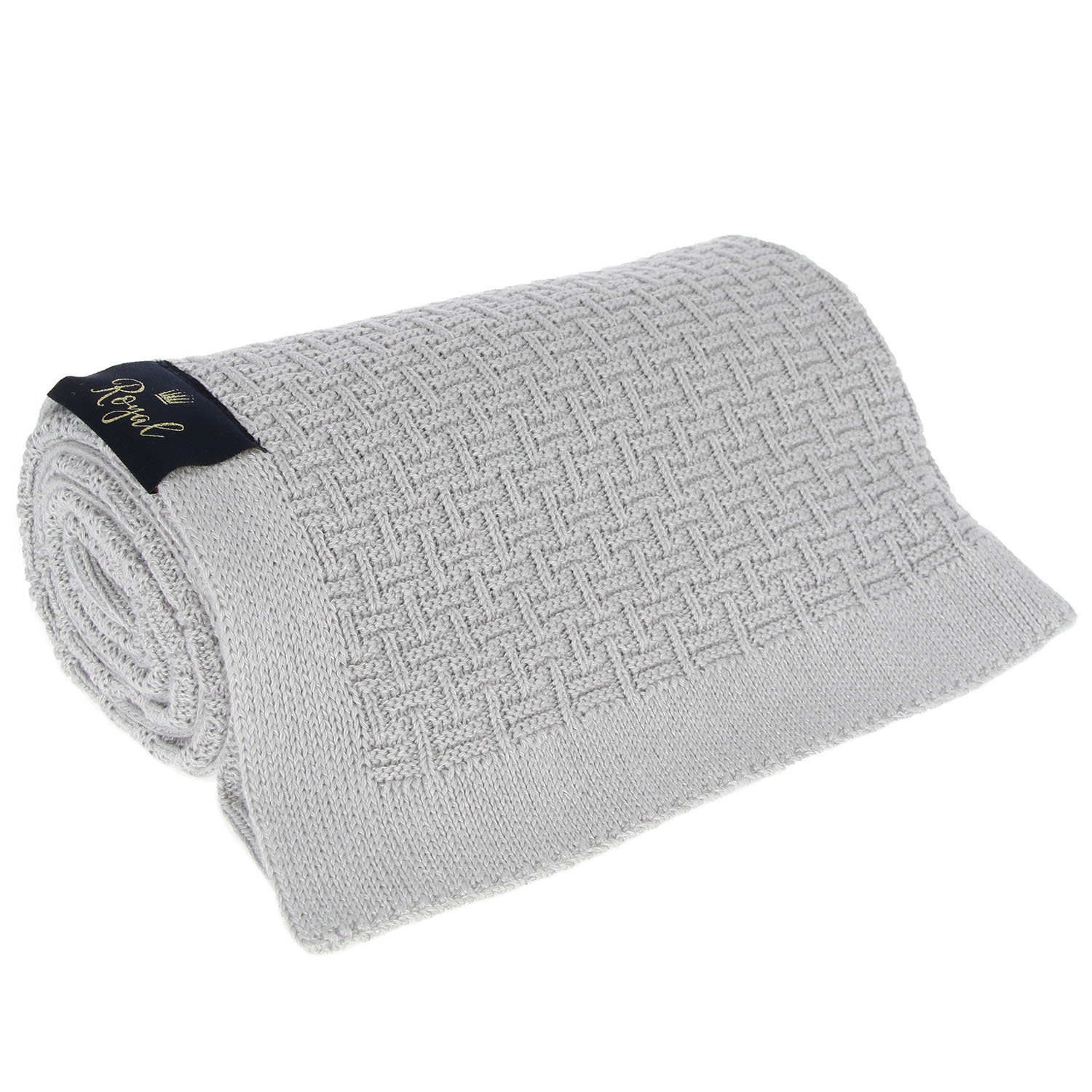 Couverture bambou-coton pour bébé, grise, délicate, Pony