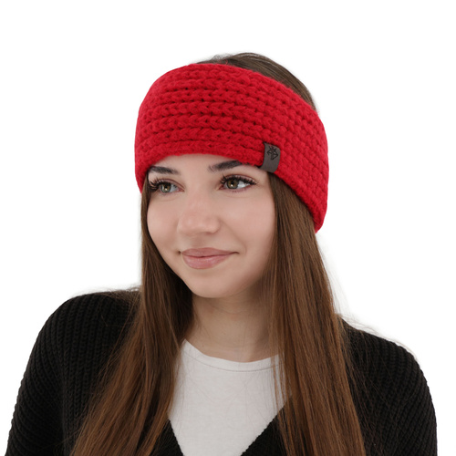 Bonnet d'hiver femme, rouge, Alexis