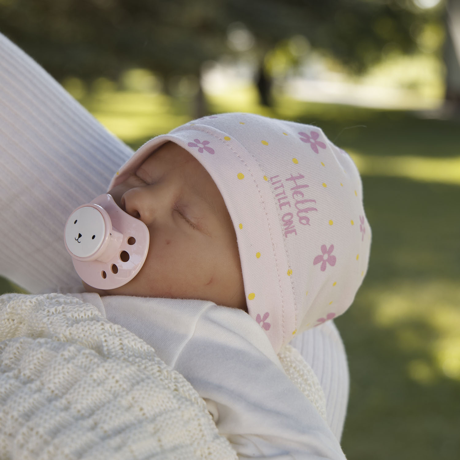 Bonnet automne/printemps fille, beige, en coton, Nila