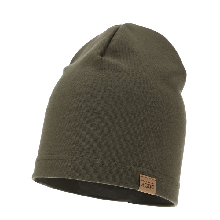 Bonnet automne/printemps homme, khaki, en coton, Bremus