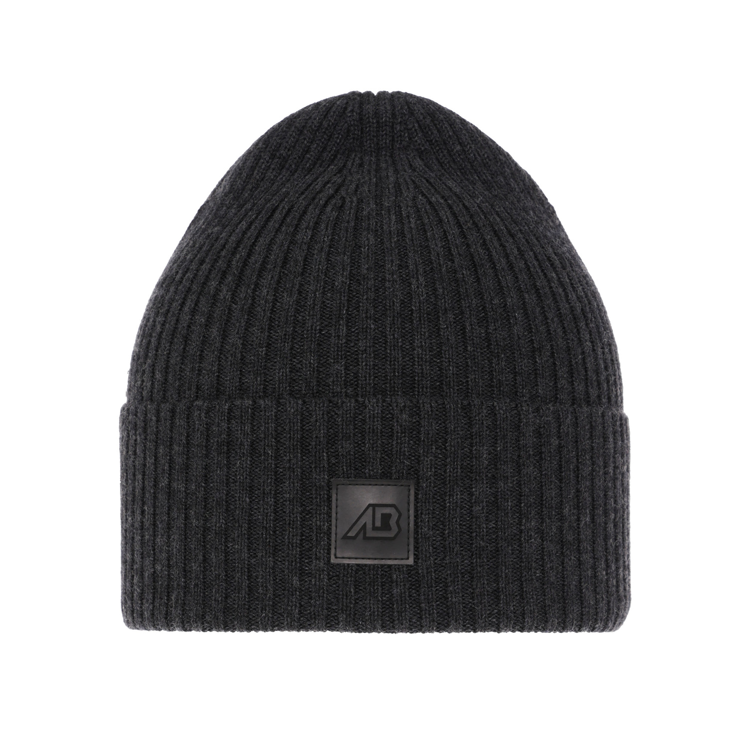 Bonnet d'hiver homme, gris foncé, avec laine mérinos, Matias