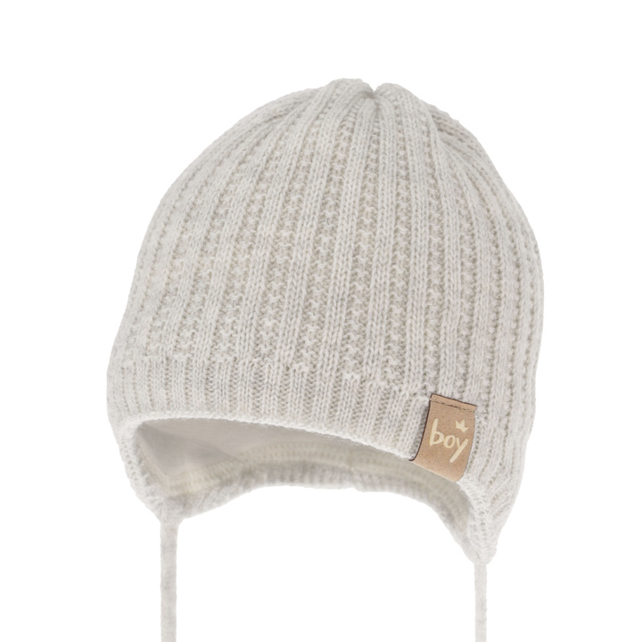 Bonnet automne/printemps garçon, grigio, avec liens, Chico