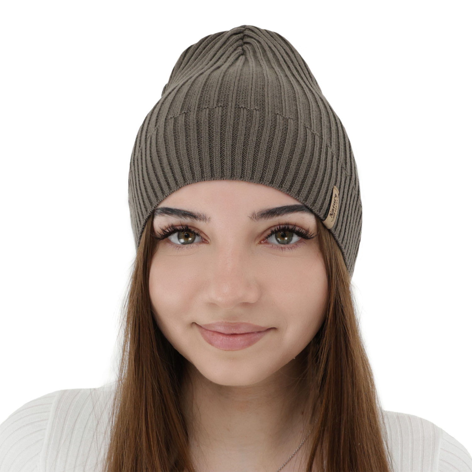 Bonnet pour femmes de printemps, d'automne, avec coton, kaki, Mirona