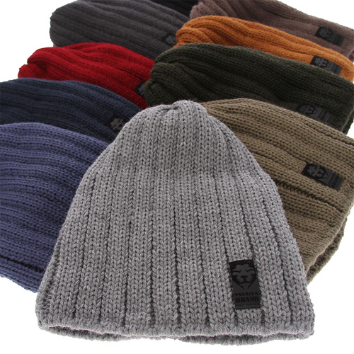 Bonnet d'hiver homme, noir, Derek