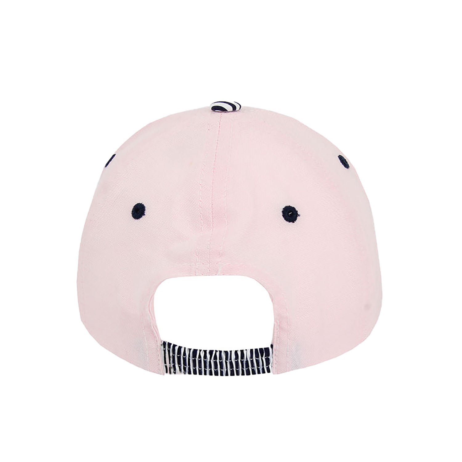 Casquette fille printemps, rose, en coton, à visière rayée, Ala