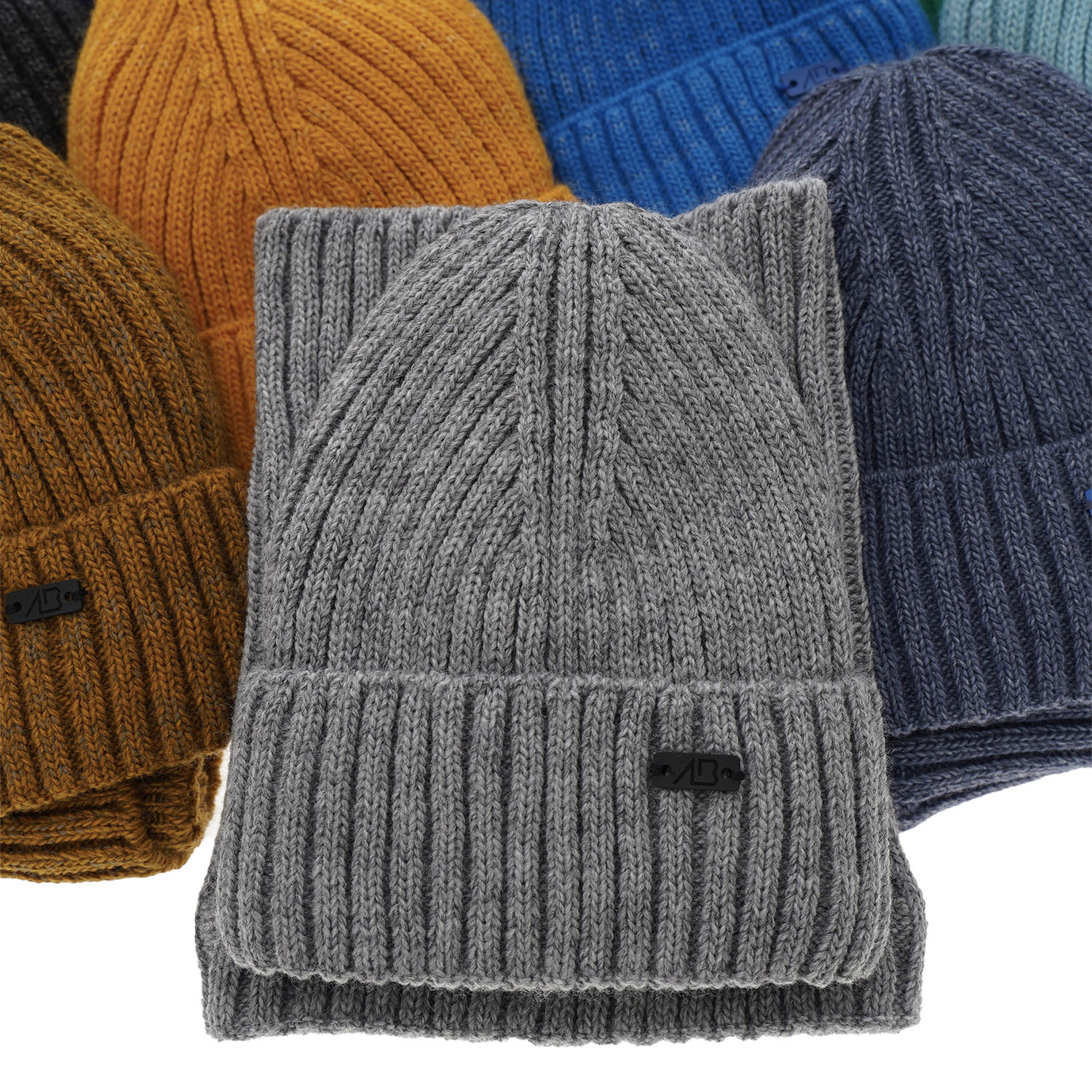 Ensemble d'hiver garçon: bonnet et snood, gris, Zeno