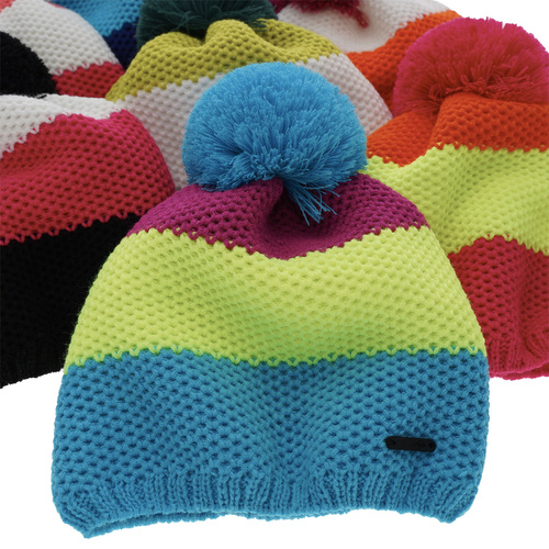 Bonnet d'hiver fille, noir, avec pompon, Naruto