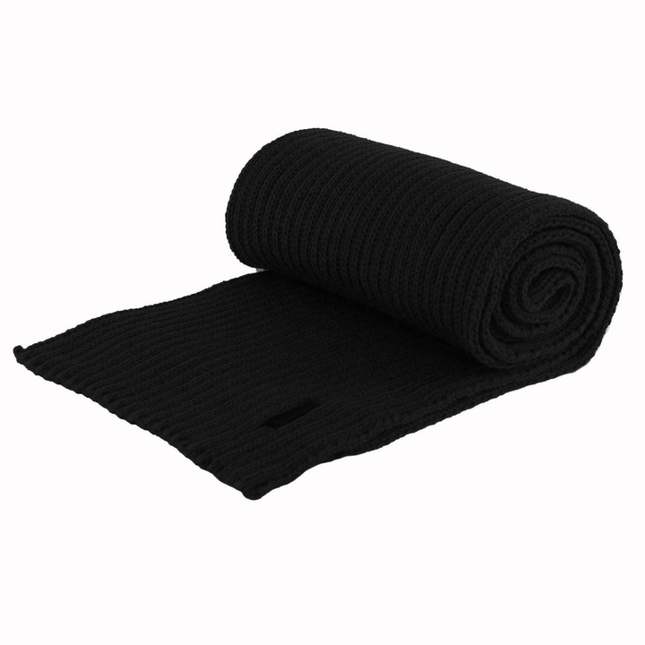 Écharpe d'hiver homme, noir, Magnat