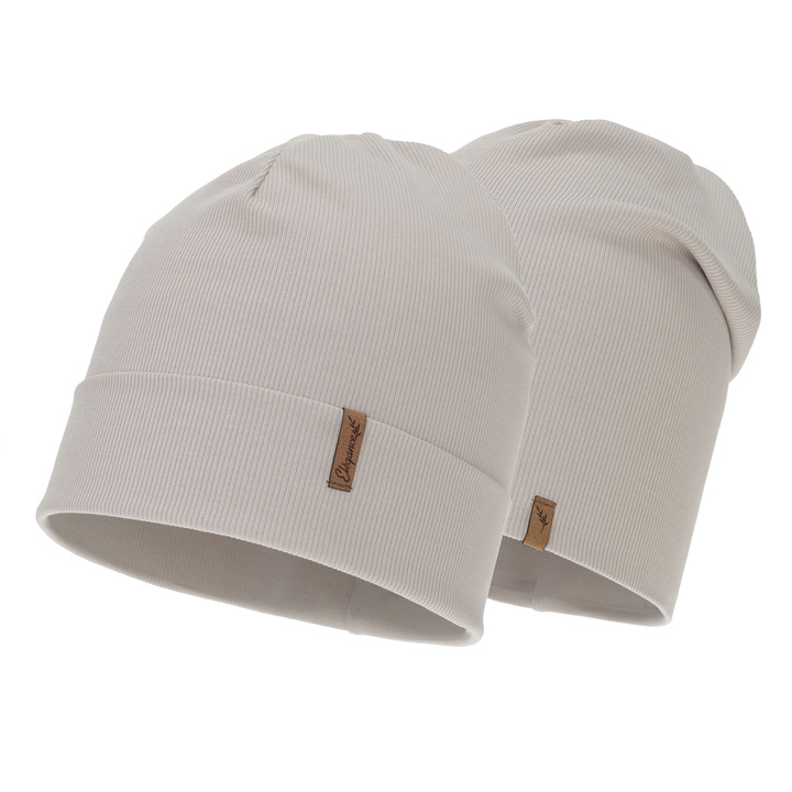 Bonnet automne/printemps femme, beige, en coton, Zenita