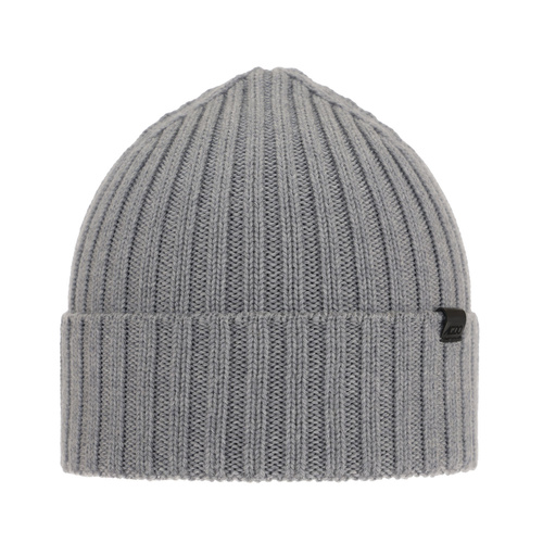 Bonnet d'hiver homme, gris clair, avec laine mérinos, Nathan