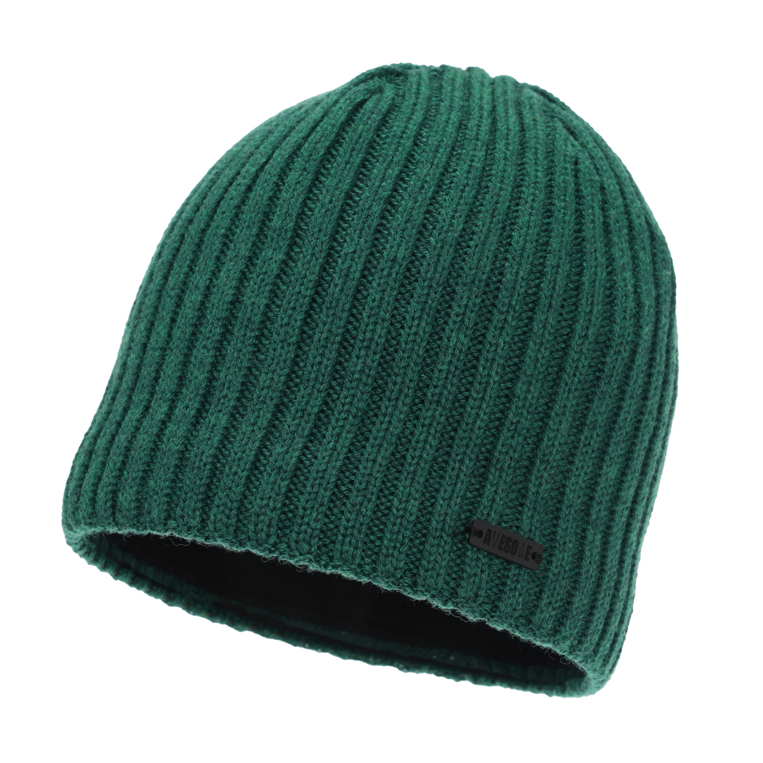 Bonnet d'hiver homme, vert, avec laine mérinos, Adagio