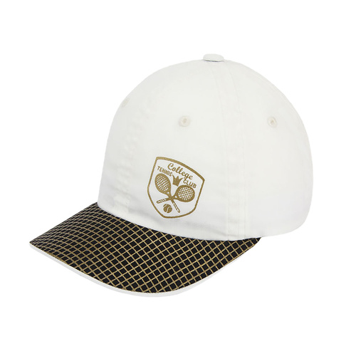 Casquette fille automne/printemps, blanche, coton, Tennis