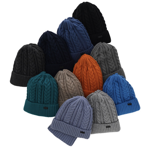 Ensemble d'hiver garçon: bonnet et snood, gris foncé, avec écusson, Colins
