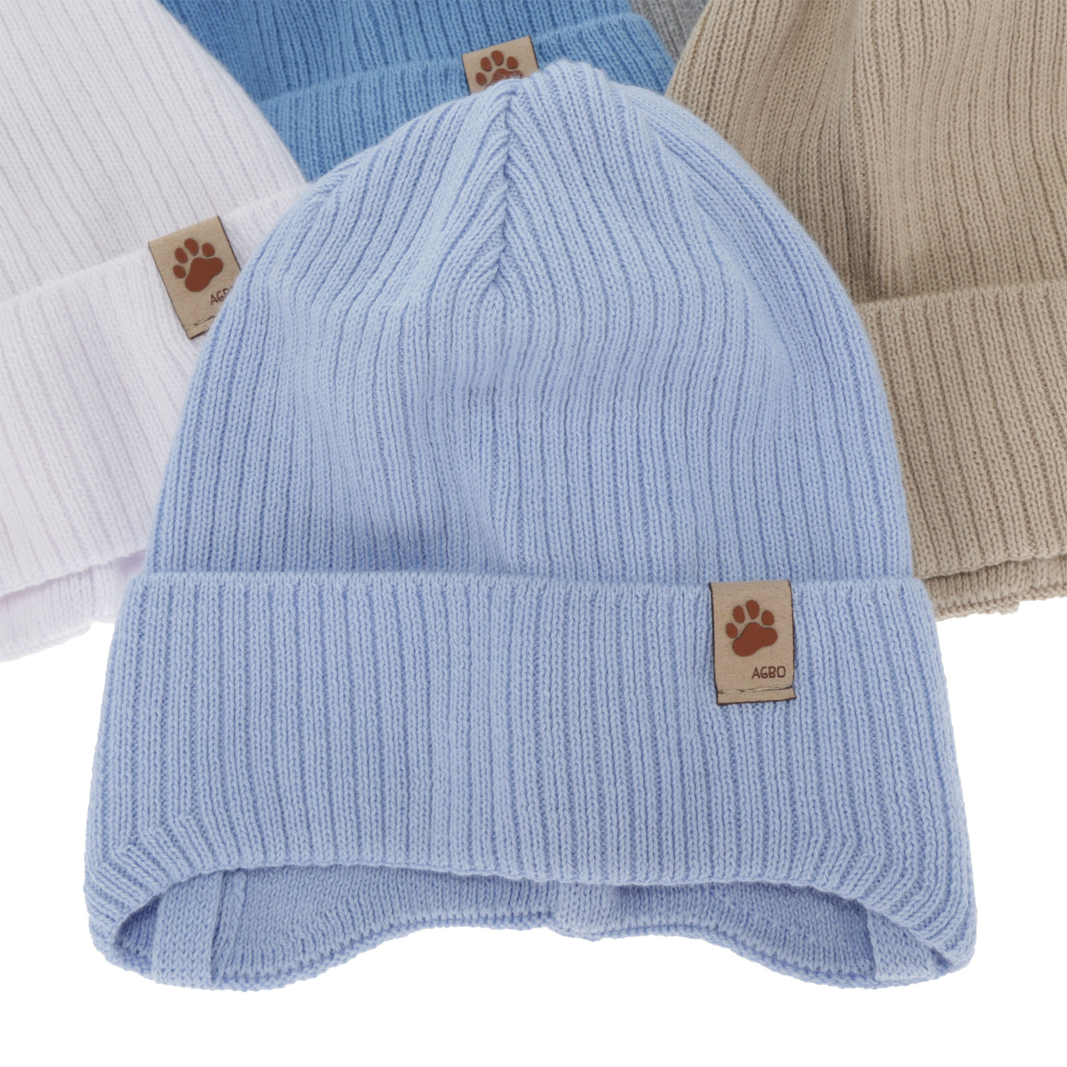 Bonnet automne/printemps garçon, bleu, avec liens, 100% coton, Elmar