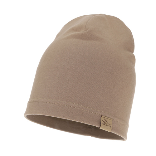 Bonnet automne/printemps femme, beige foncé, en coton, Brema