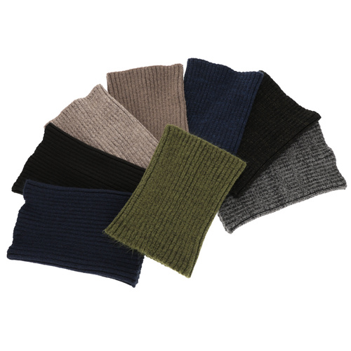 Snood d'hiver homme, bleu marine, avec laine mérinos, Best