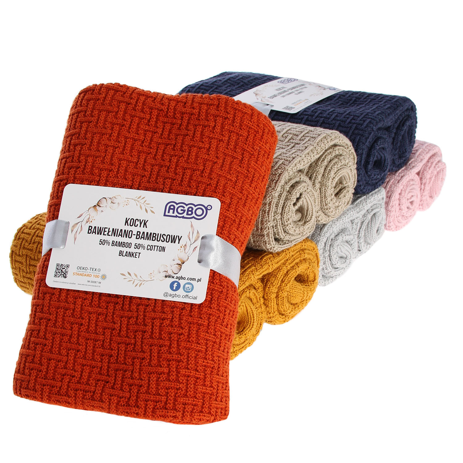 Couverture bambou-coton pour bébé, automne/printemps, couleur brique, délicat, Pony