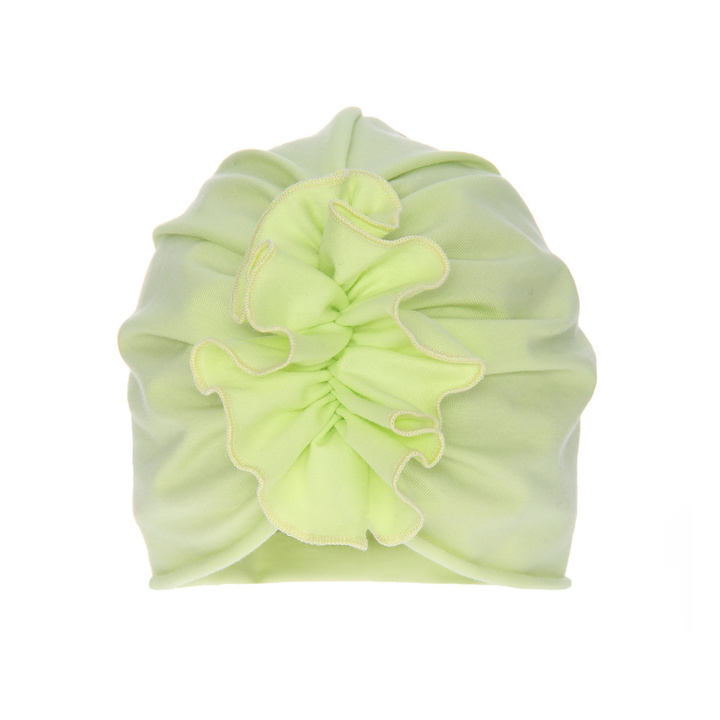 Bonnet automne/printemps fille, limone, avec lien, Werka