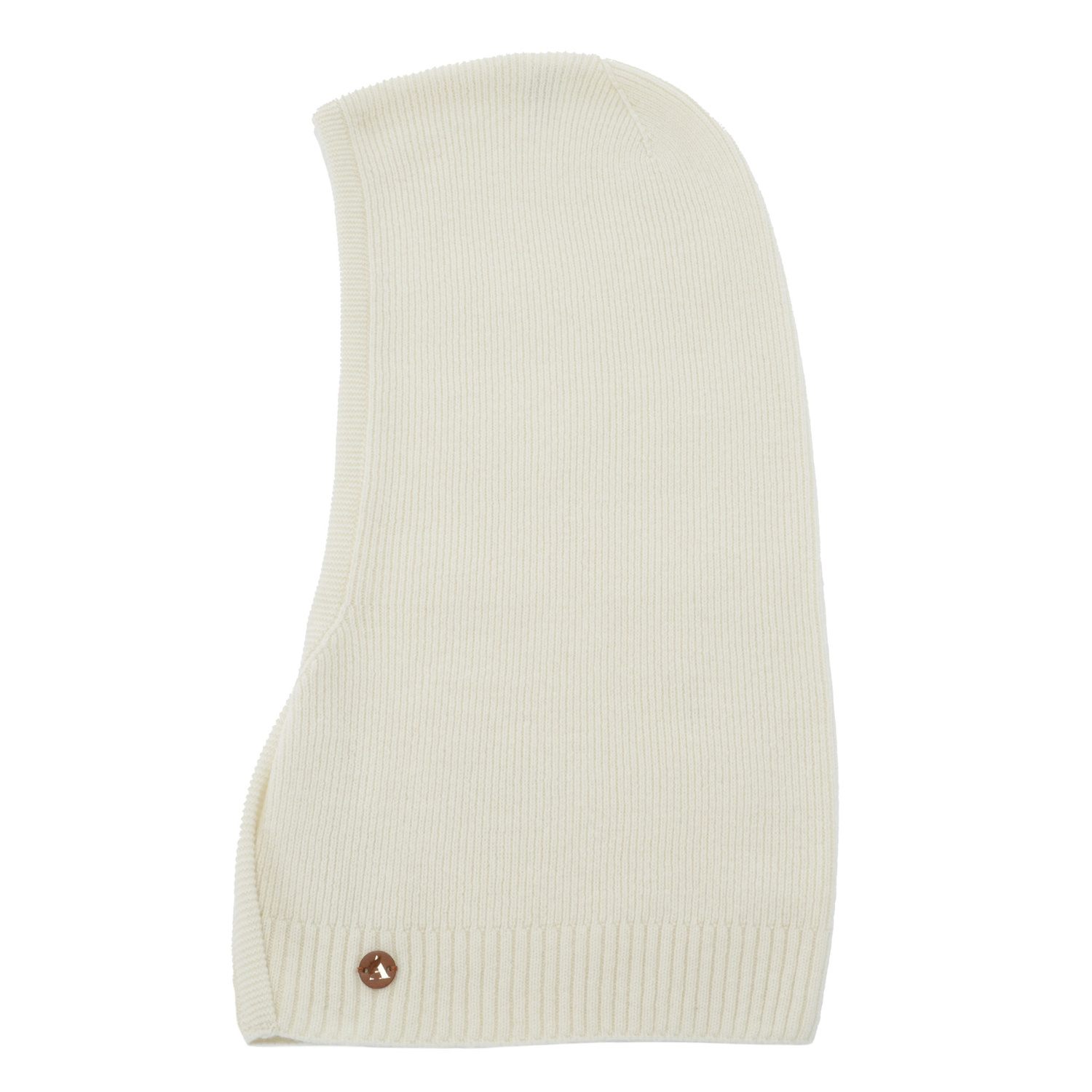 Cagoule automne, hiver, femme, crème, laine mérinos avec cachemire, Kiruna