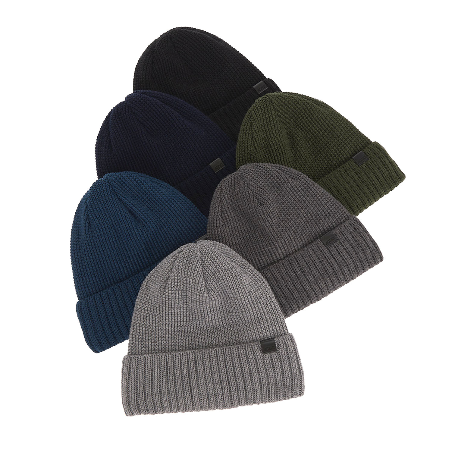 Bonnet d'hiver homme, jasnoszary, avec laine mérinos, Sewer