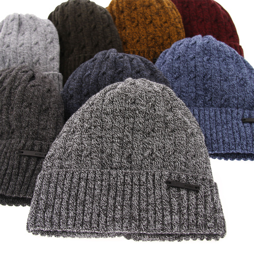 Bonnet d'hiver homme, bleu foncé, Mishel