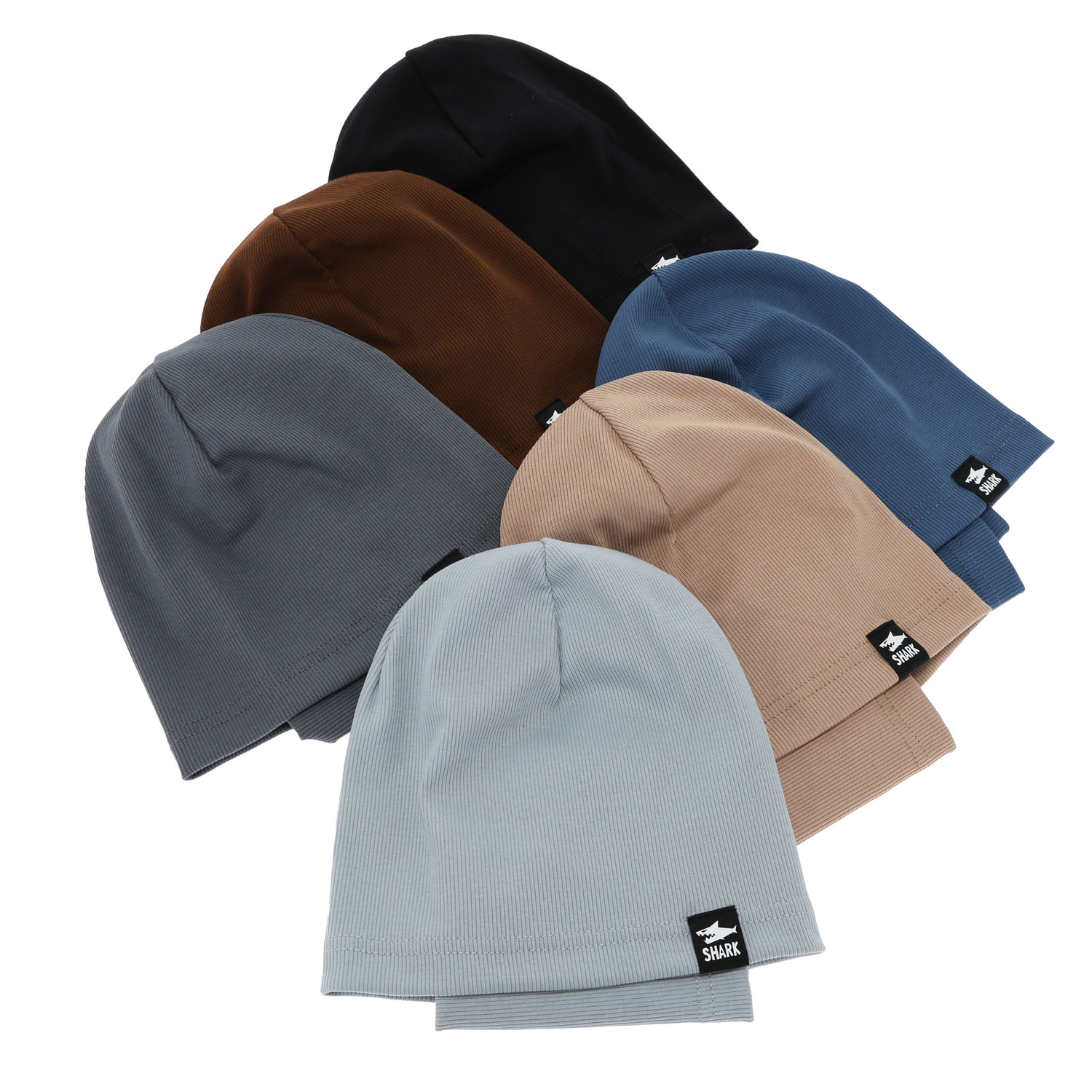 Ensemble automne/printemps garçon: bonnet et snood, coton, gris, Rumel