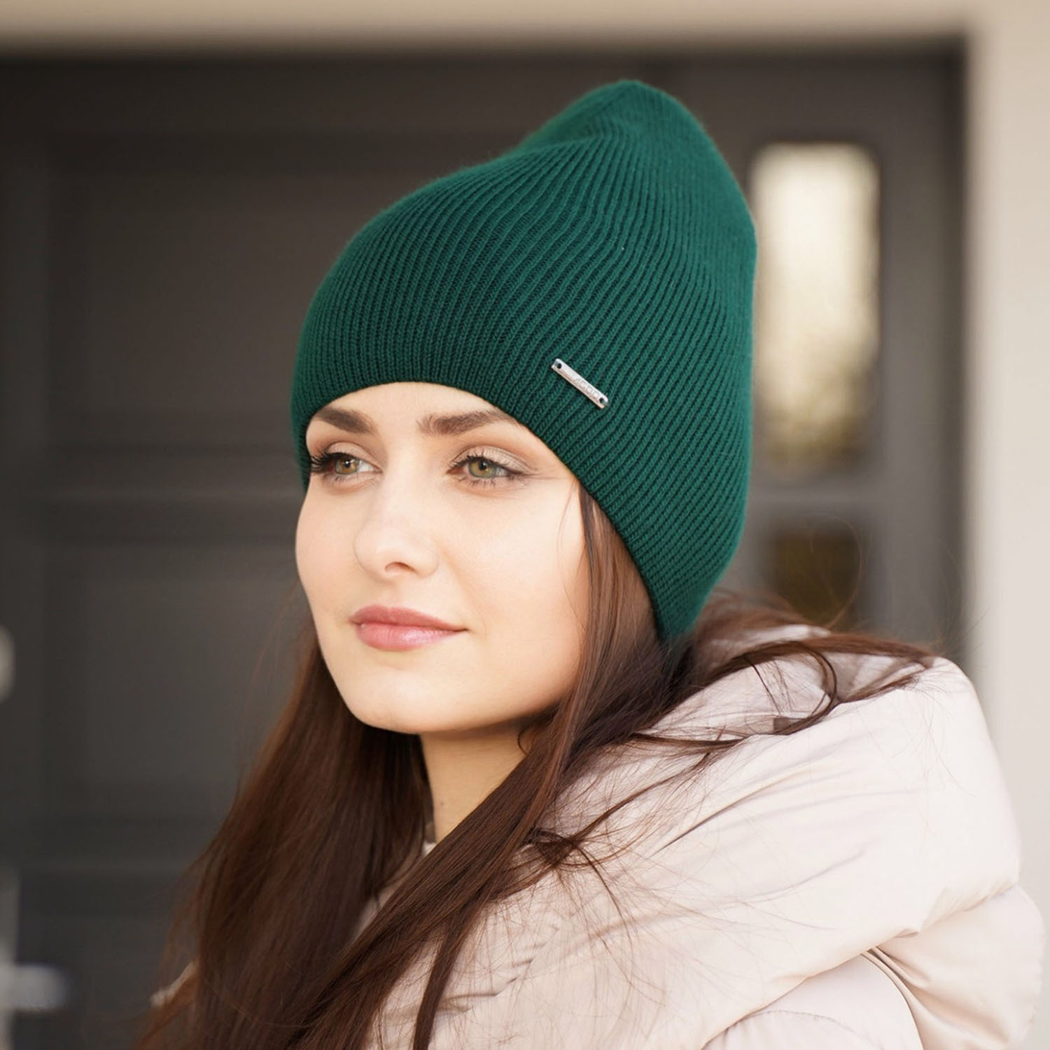 Bonnet d'hiver femme, bordo, Veneda