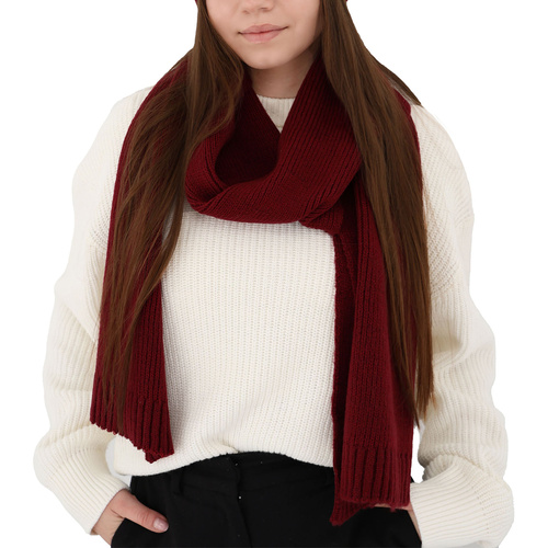 Écharpe d'hiver femme, bordée, laine, Loretta