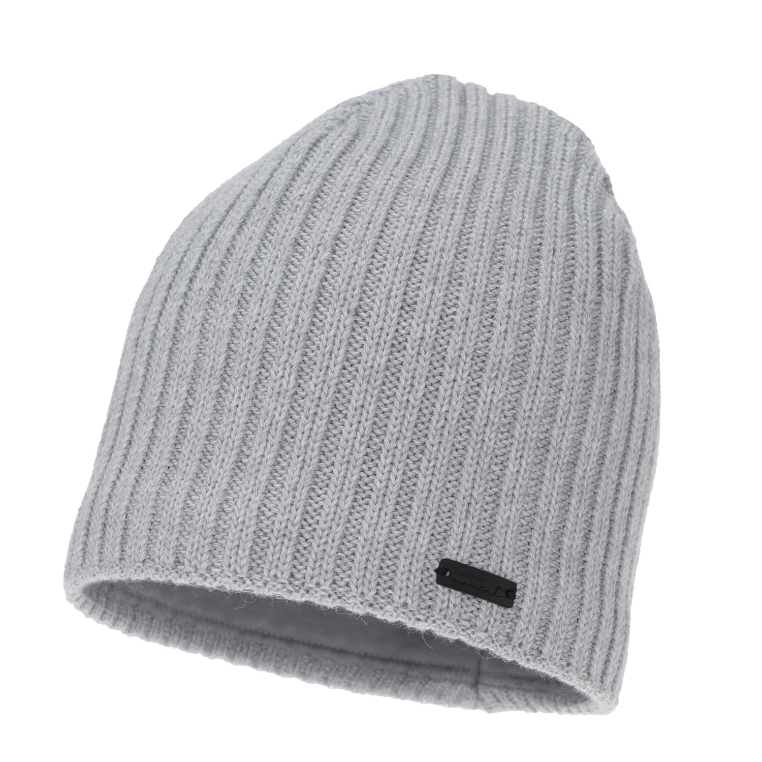Bonnet d'hiver femme, gris, avec laine mérinos, Soletta