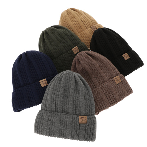 Ensemble d'hiver garçon: bonnet et snood, marron clair, Klaris