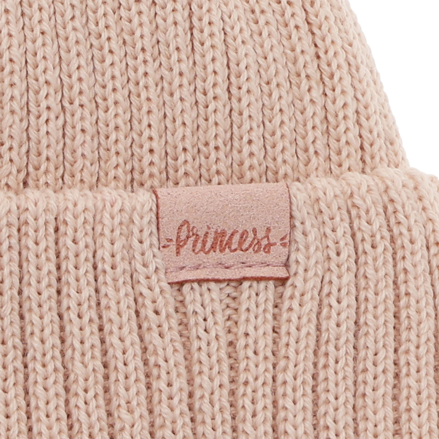 Bonnet d'hiver fille, crème, avec liens, avec laine mérinos, Punia
